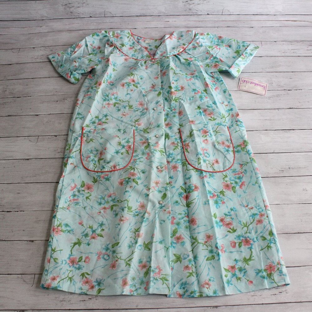 The Breakfast Club Women's Vintage Housecoat Size M 14 16 Dress Robe